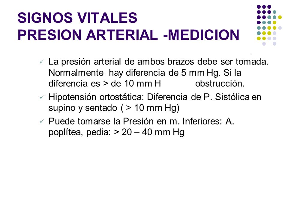 Tomar presion arterial brazo izquierdo